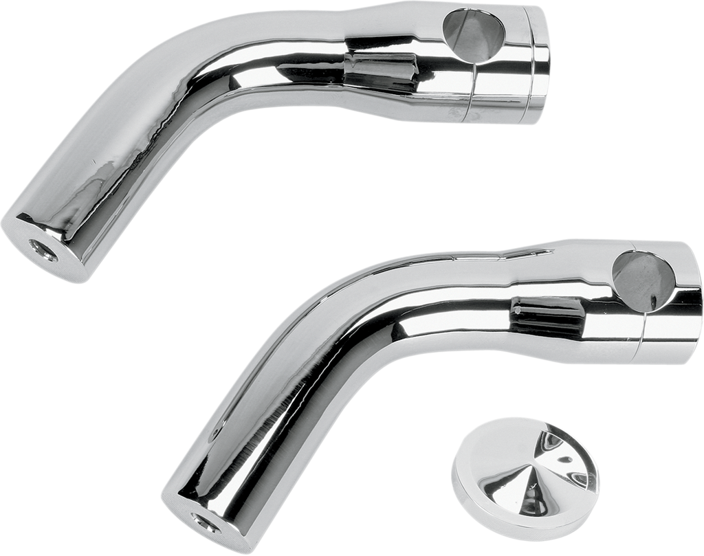 ACCUTRONIX Elite Custom Billet Aluminum Risers - Pullback - 6" - Chrome HRP1356-C — image 1