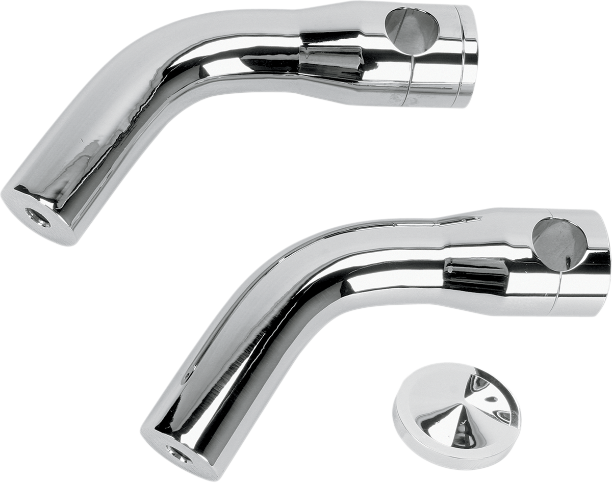 ACCUTRONIX Elite Custom Billet Aluminum Risers - Pullback - 6" - Chrome HRP1356-C — image 1