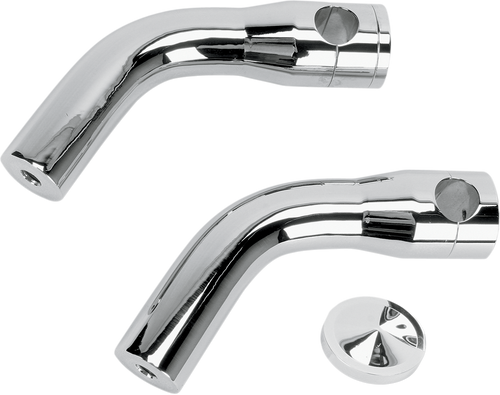 ACCUTRONIX Elite Custom Billet Aluminum Risers - Pullback - 6" - Chrome HRP1356-C — image 1