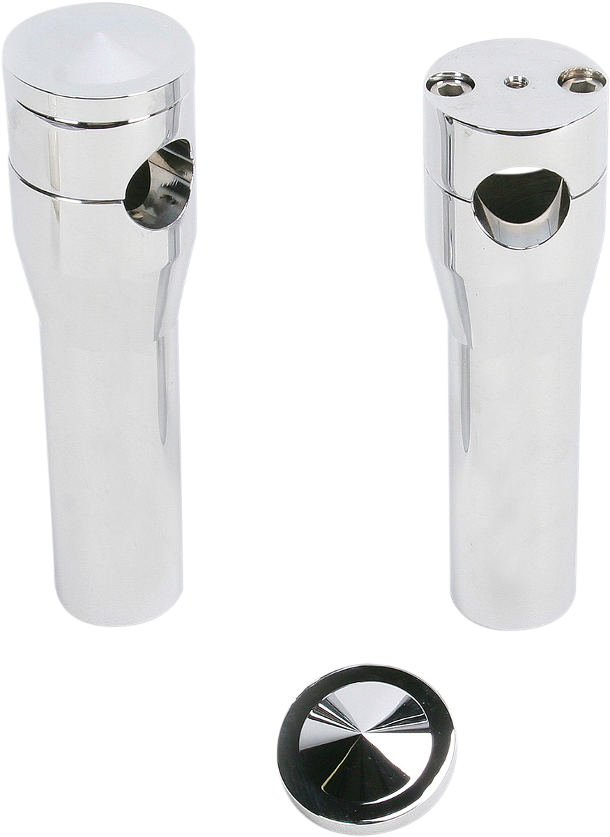 ACCUTRONIX Elite Custom Billet Aluminum Risers - Springer - 6" - Chrome HRS1356-C — image 1