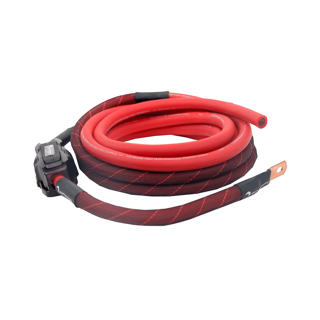 Diamond Audio HX02 2-Channel 0 Gauge Amplifier Installation Kit W/ RCA Interconnect and 20 ft Speaker Cable — image 1