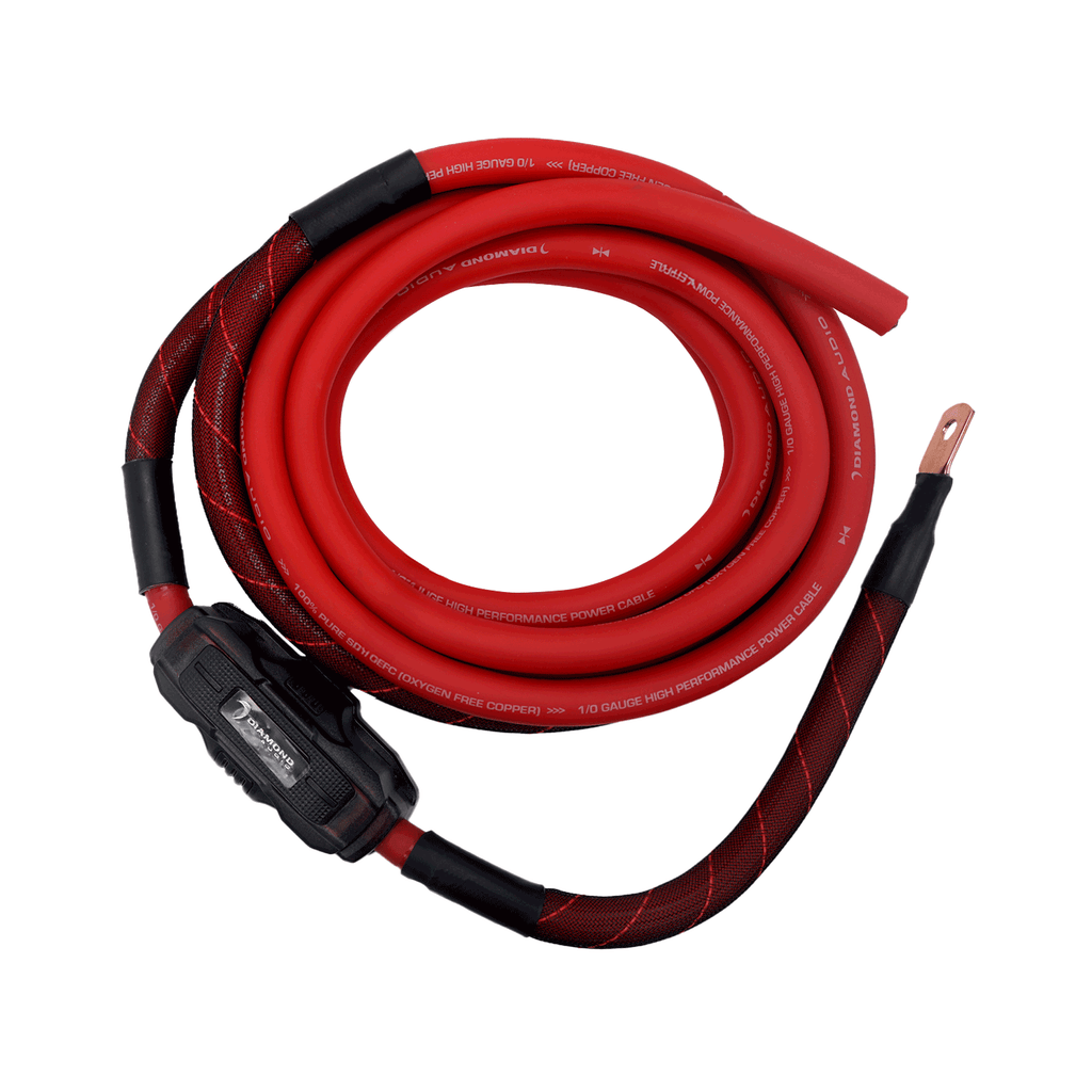 Diamond Audio HX02 2-Channel 0 Gauge Amplifier Installation Kit W/ RCA Interconnect and 20 ft Speaker Cable — image 2
