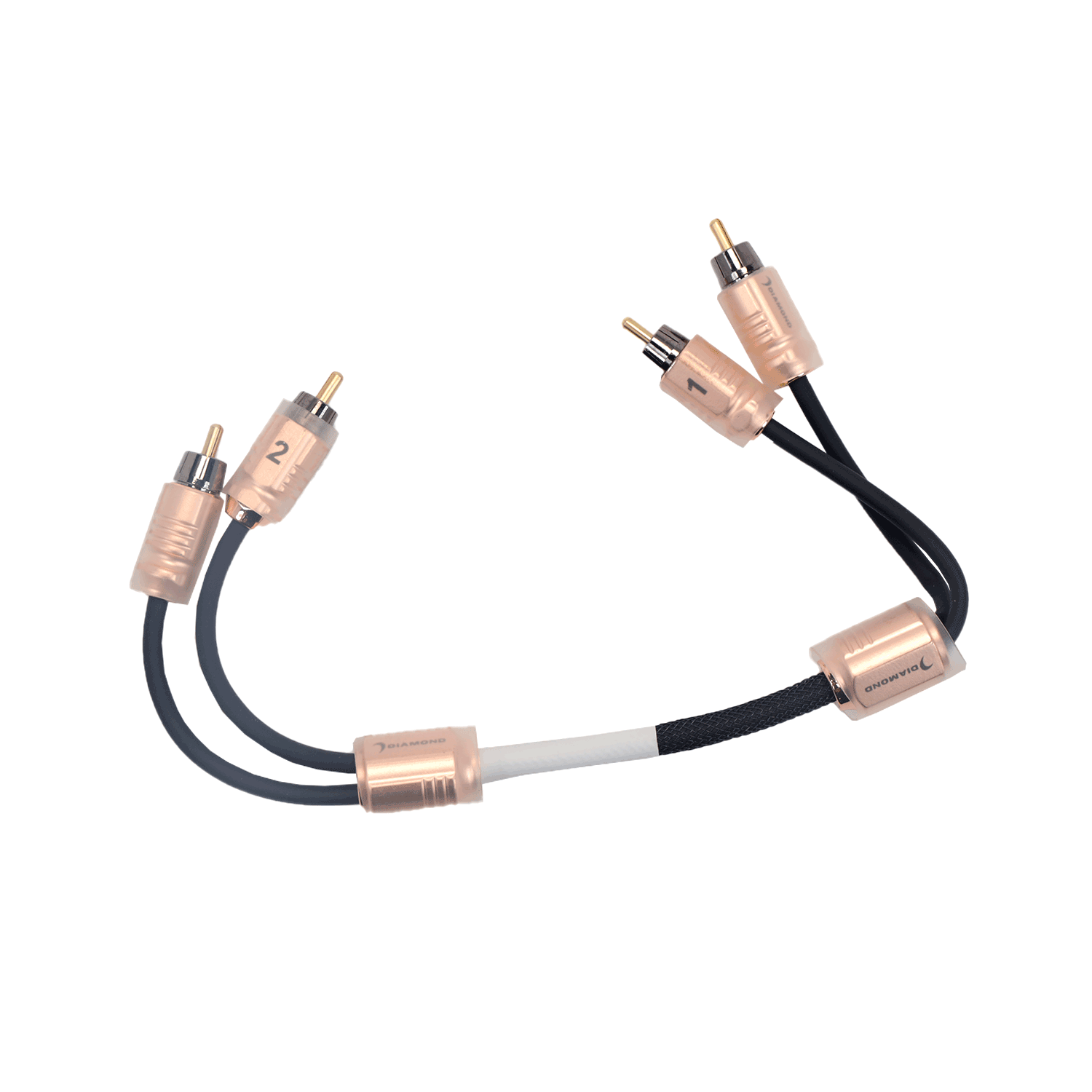 Diamond Audio HX1 1Ft Two Channel RCA Cable — image 1
