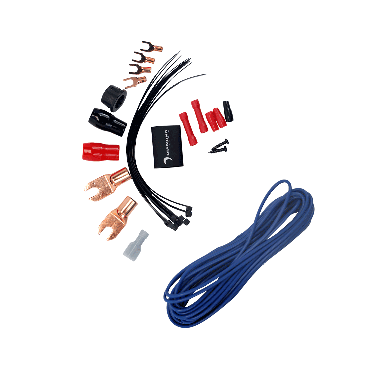 Diamond Audio HX42 2-Channel 4 Gauge Amplifier Installation Kit W/ RCA Interconnect and 20 ft Speaker Cable — image 5