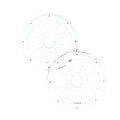 Diamond Audio HXM8FWW 8" Flush Mount Speaker Grills, Pair (White) — image 1