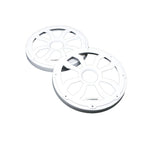 Diamond Audio HXM8FWW 8" Flush Mount Speaker Grills, Pair (White) — image 2
