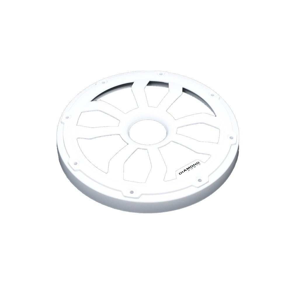 Diamond Audio HXM8FWW 8" Flush Mount Speaker Grills, Pair (White) — image 3