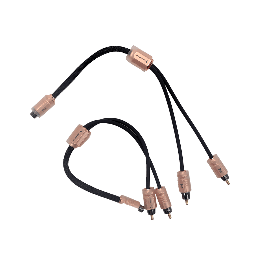 Diamond Audio HXY2M One Female to Two Male Y RCA Cable — image 3