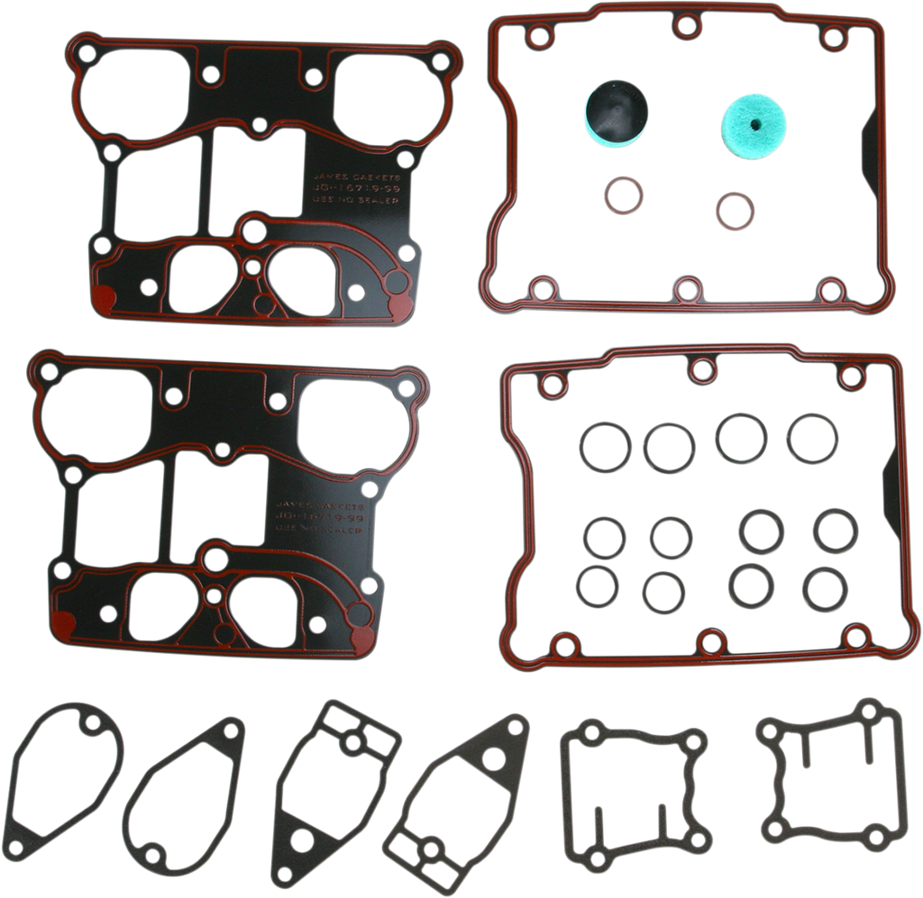 JAMES GASKET Rocker Cover Gasket and Seal Kit - '99-'17 Twin Cam JGI-17033-99 — image 1