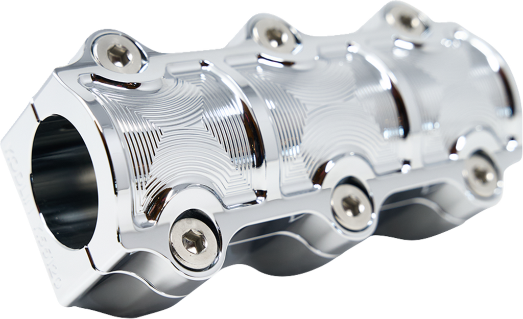 KODLIN USA Big Block Risers - Includes Clamp - Chrome K55119 — image 1