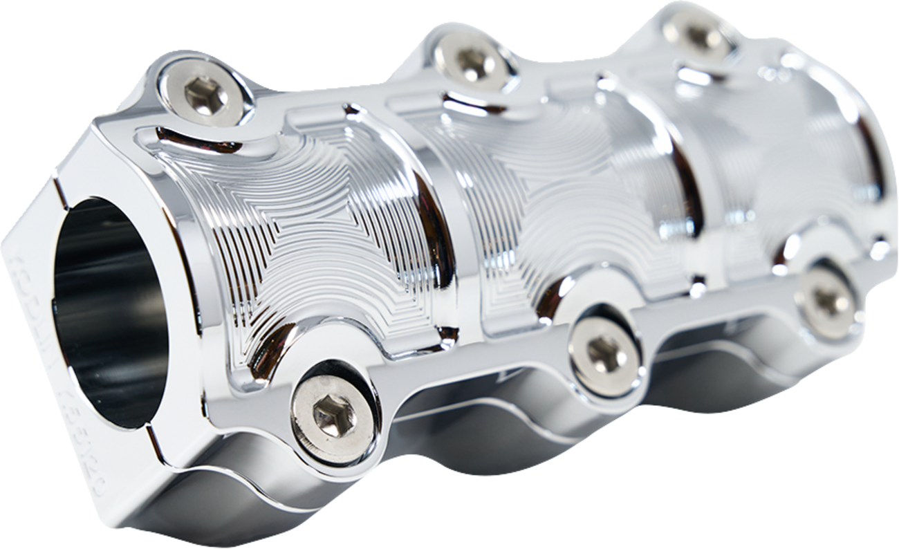 KODLIN USA Big Block Risers - Includes Clamp - Chrome K55119 — image 1