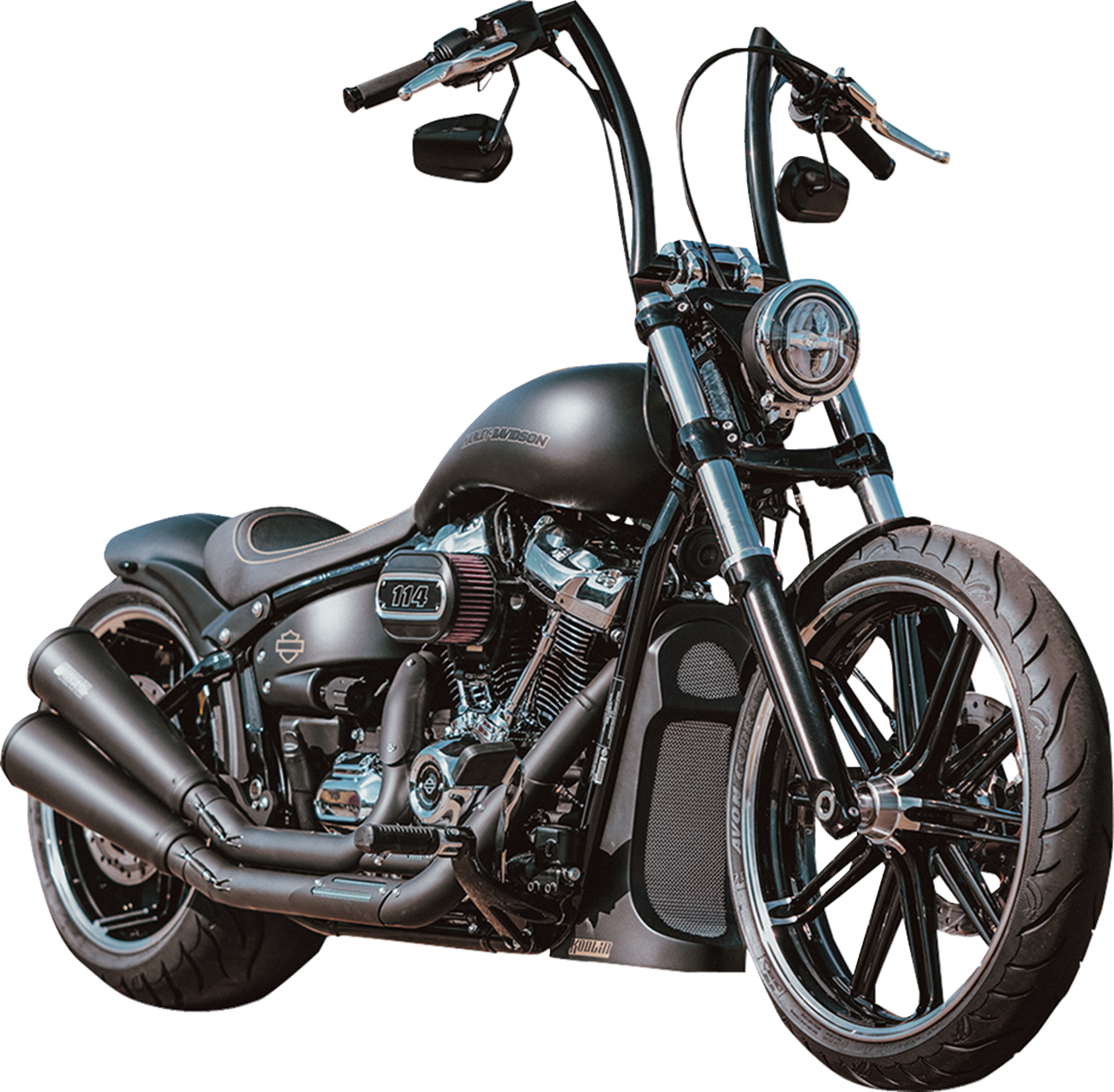 KODLIN USA Chin Spoiler - Raw - HD Softail/Touring '18-'26 — image 3