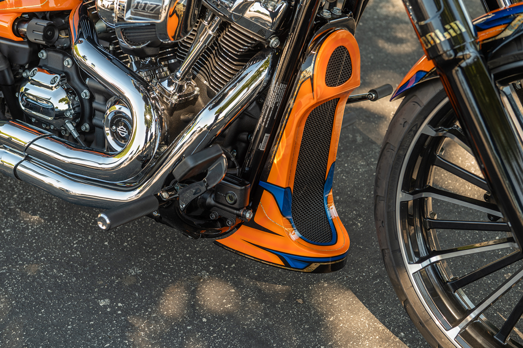 KODLIN USA Chin Spoiler - Raw - HD Softail/Touring '18-'26 — image 4