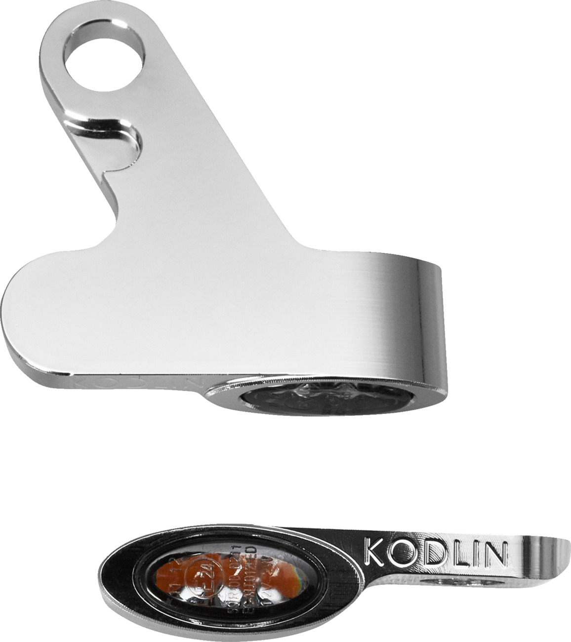 KODLIN USA LED 2-1 Front Turn Signal w/ Running Light - Chrome K68501 — image 1