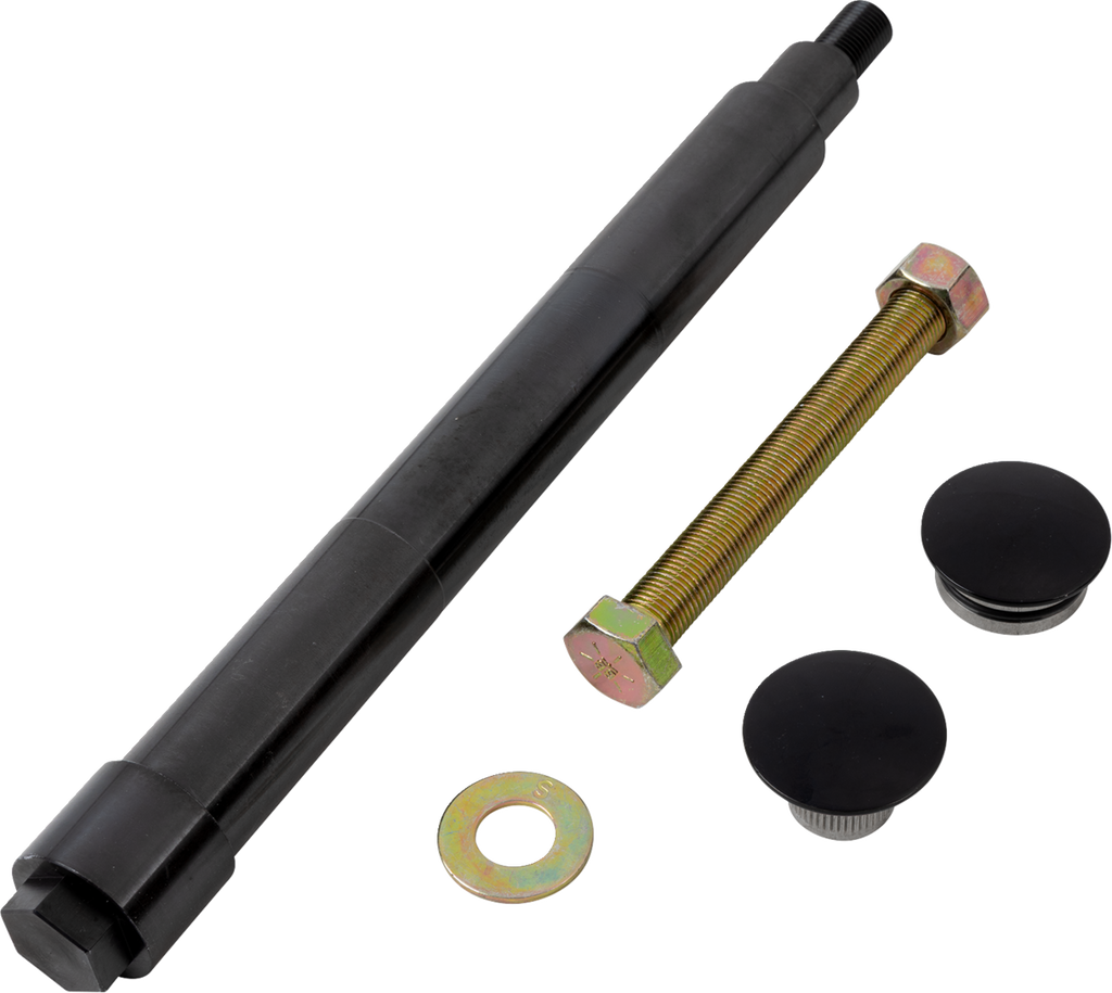 KLOCK WERKS Axle Kit - Flush Mount - Front - Black w/Black End Caps KWS-01-0610 — image 1