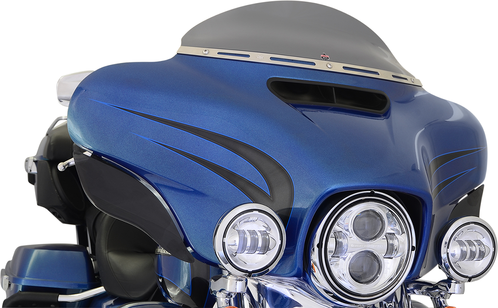 KLOCK WERKS Flare® Windshield - 5" - Dark Smoke - '14-'25 FLH KWW-01-0389 — image 3