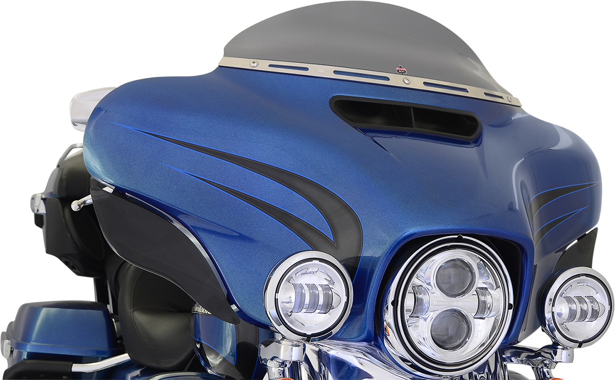 KLOCK WERKS Flare® Windshield - 5" - Dark Smoke - '14-'25 FLH KWW-01-0389 — image 3