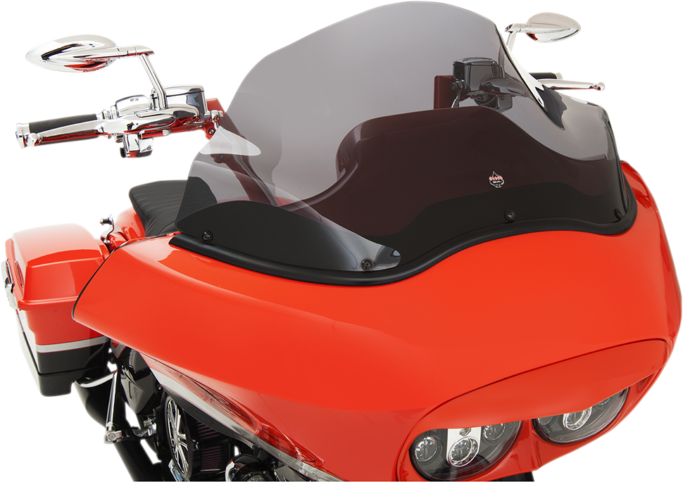 KLOCK WERKS Flare® Windshield - 10-1/2" - Dark Smoke - '14-'25 FLH KWW-01-0467 — image 3