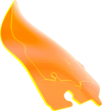 KLOCK WERKS Ice Flare® Windshield - 6.5" - Orange Ice - '14-'25 FLHT/FLHX KWW-01-0643 — image 1