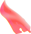 KLOCK WERKS Ice Flare® Windshield - 6.5" - Pink Ice - '14-'25 FLHT/FLHX KWW-01-0645 — image 1