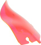 KLOCK WERKS Ice Flare® Windshield - 6.5" - Pink Ice - '14-'25 FLHT/FLHX KWW-01-0645 — image 1