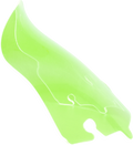 KLOCK WERKS Ice Flare® Windshield - 6.5" - Green Ice - '14-'25 FLHT/FLHX KWW-01-0646 — image 1