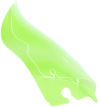 KLOCK WERKS Ice Flare® Windshield - 6.5" - Green Ice - '14-'25 FLHT/FLHX KWW-01-0646 — image 1