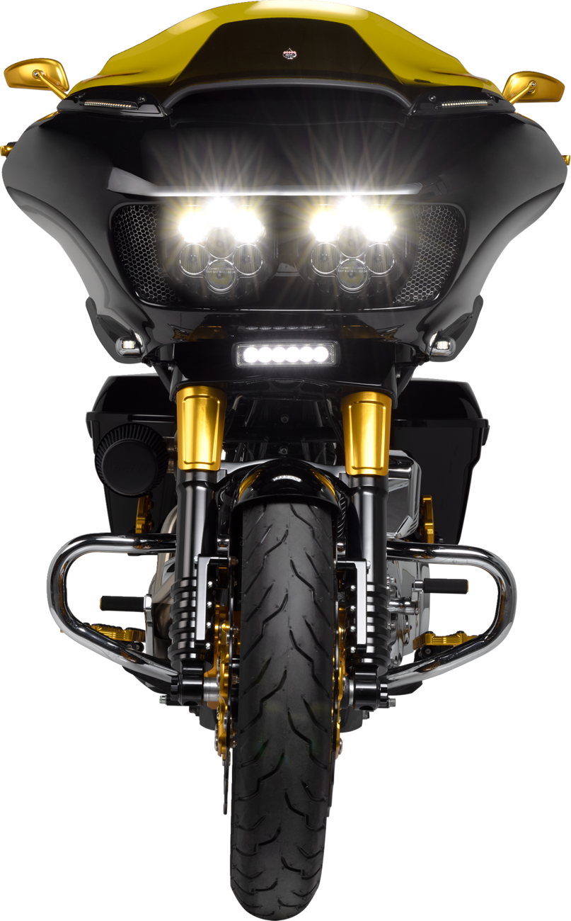 KLOCK WERKS Kolor Flare® Windshield - 6" - Yellow - '15-'25 FLTR KWW-01-0662 — image 4