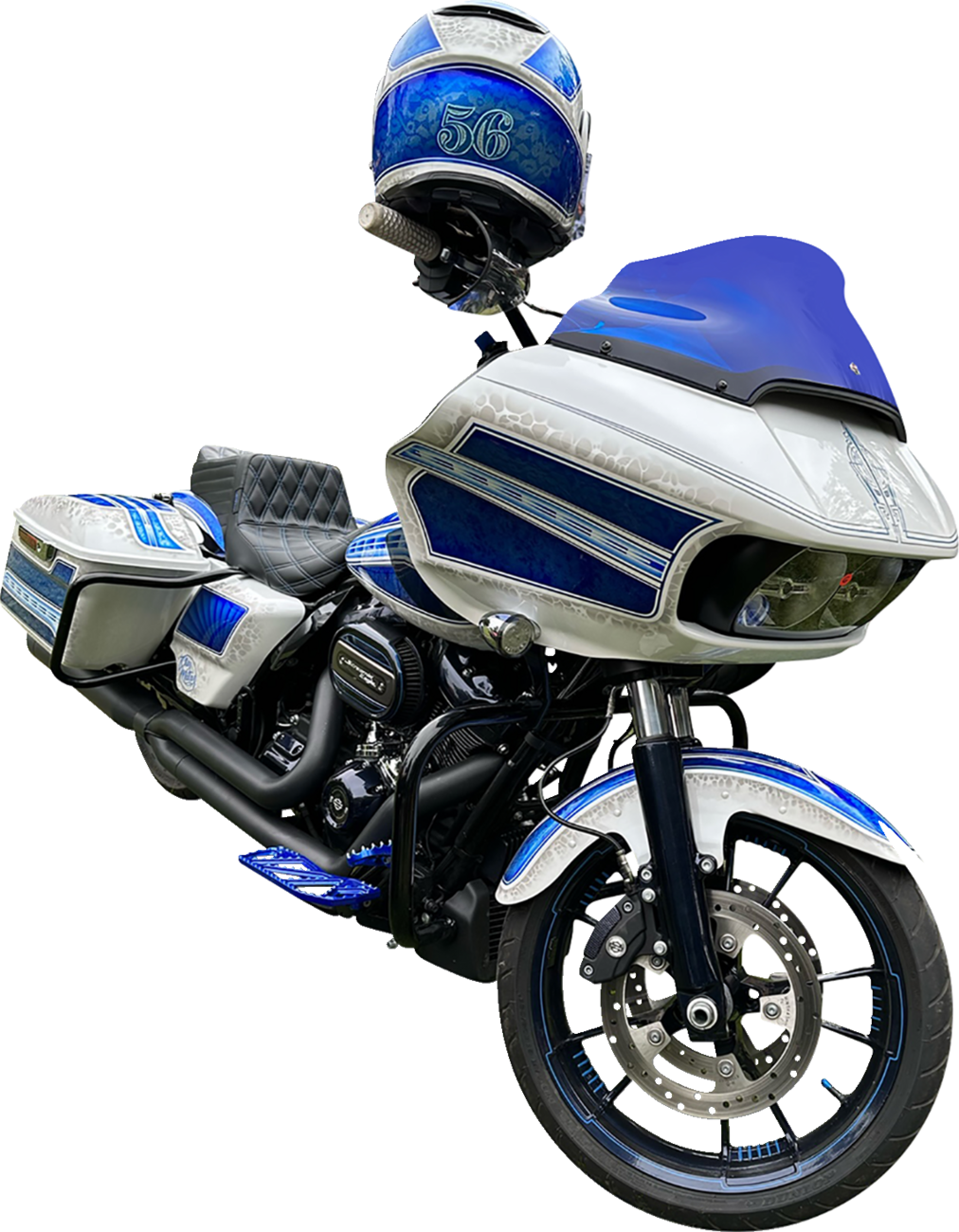 KLOCK WERKS Kolor Flare® Windshield - 9" - Blue - '15-'25 FLTR KWW-01-0672 — image 3