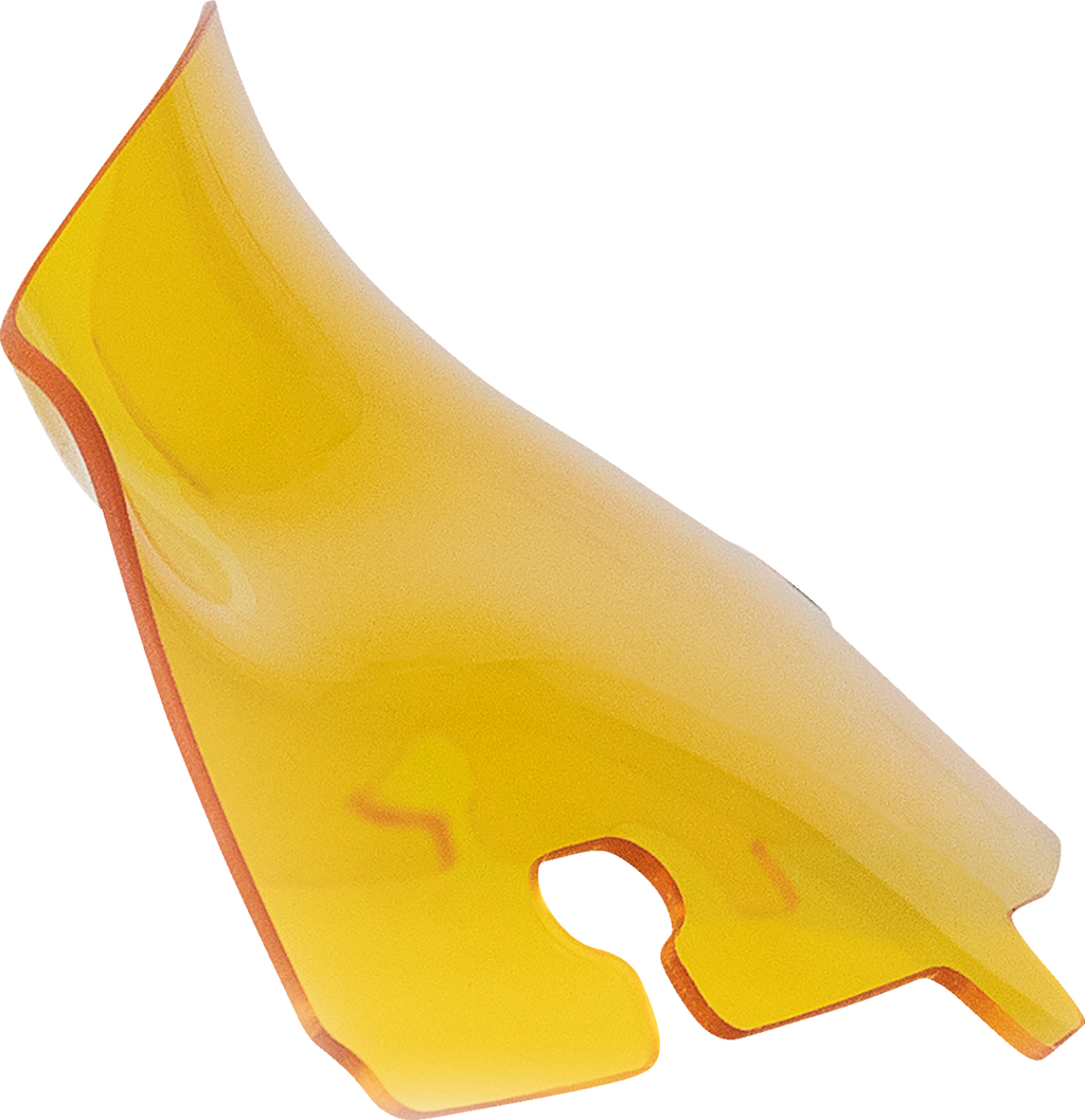 KLOCK WERKS Kolor Flare® Windshield - 4" - Yellow - '14-'25 FLH/FLHT/FLHX KWW-01-0676 — image 1