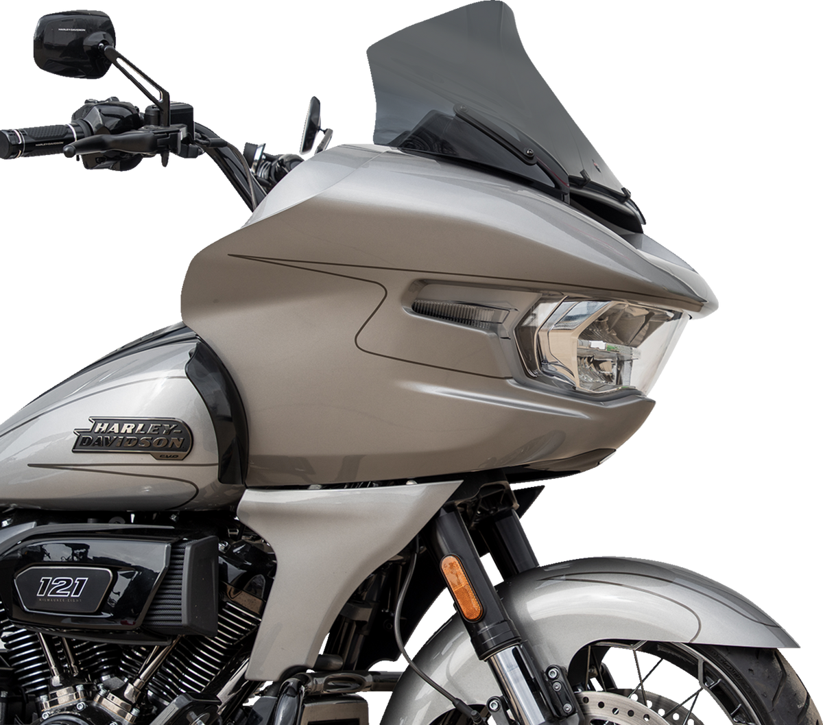 KLOCK WERKS Pro-Touring Flare® Windshield - 12" - Dark Smoke - '23-'26 FLTRX/FLTRT KWW-01-0705-DS — image 4