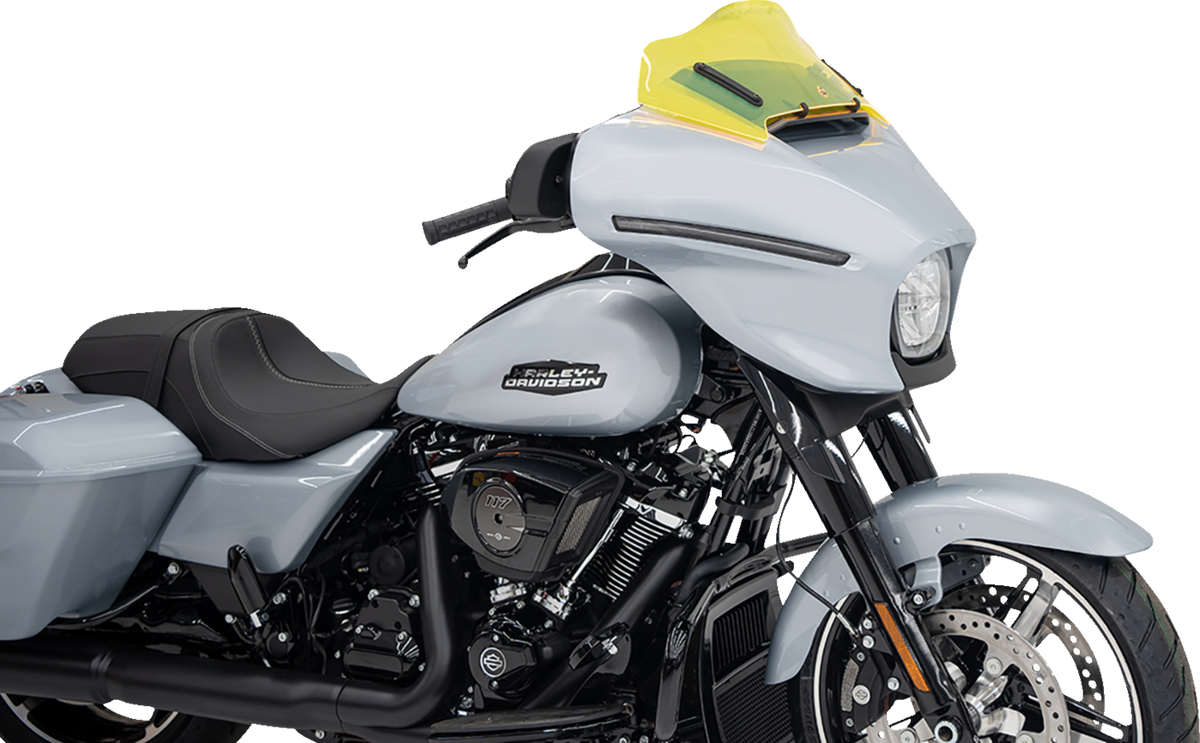 KLOCK WERKS Ice Flare® Windshield - 8" - Yellow Ice - '23-'26 FLHX/FLHLT KWW-01-0725 — image 3