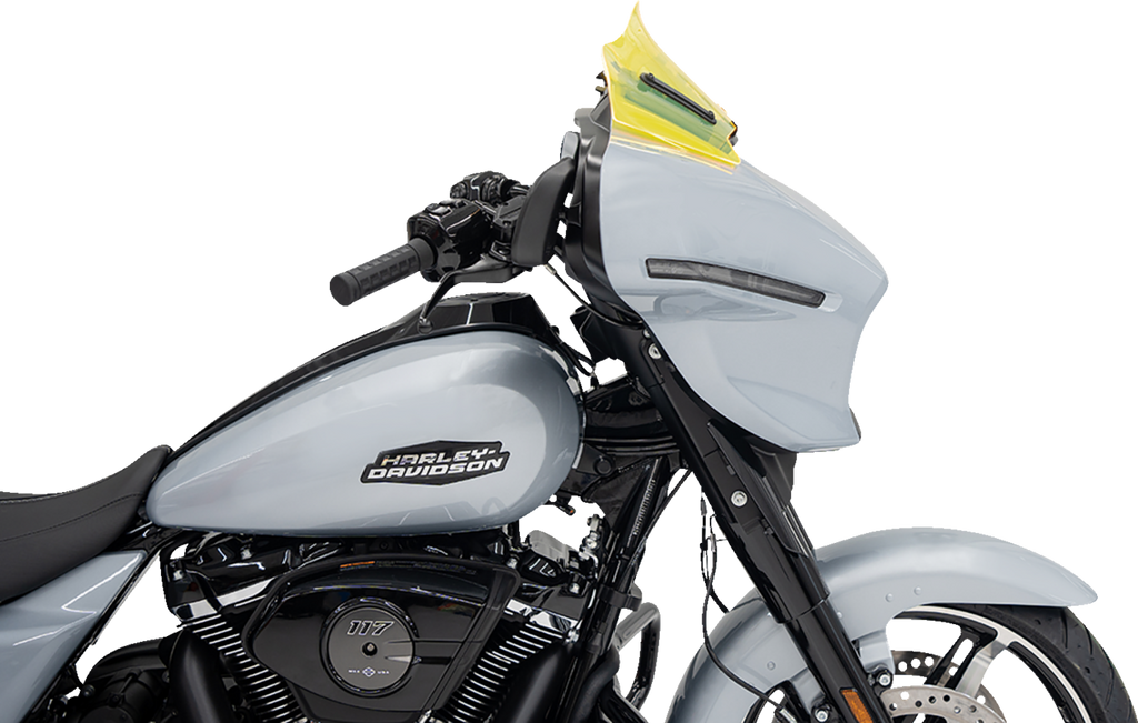 KLOCK WERKS Ice Flare® Windshield - 8" - Yellow Ice - '23-'26 FLHX/FLHLT KWW-01-0725 — image 4