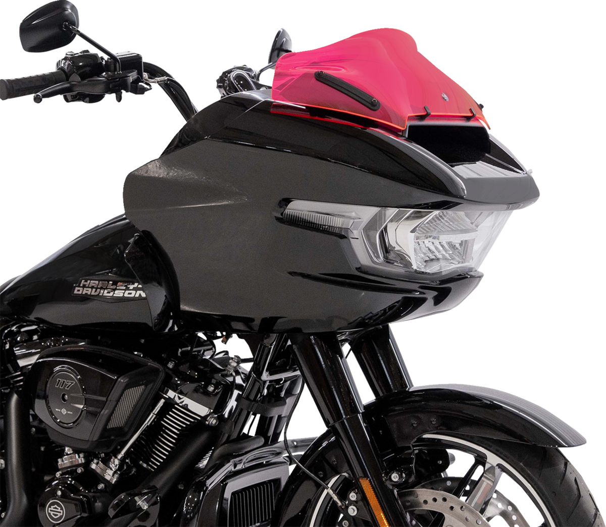 KLOCK WERKS Ice Flare® Windshield - 10" - Pink Ice - '23-'26 FLTRX/FLTRT KWW-01-0750 — image 3