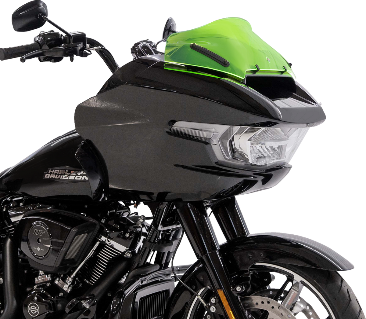 KLOCK WERKS Ice Flare® Windshield - 8" - Green Ice - '23-'26 FLTRX/FLTRT KWW-01-0753 — image 3