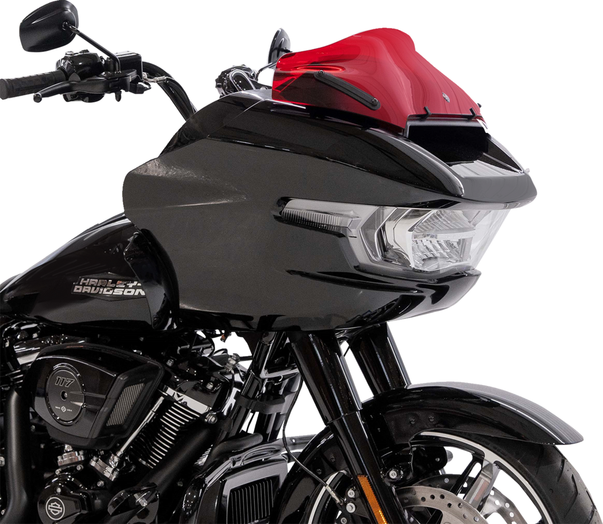 KLOCK WERKS Kolor Flare® Windshield - 8" - Red - '23-'26 FLTRX/FLTRT KWW-01-0755 — image 3