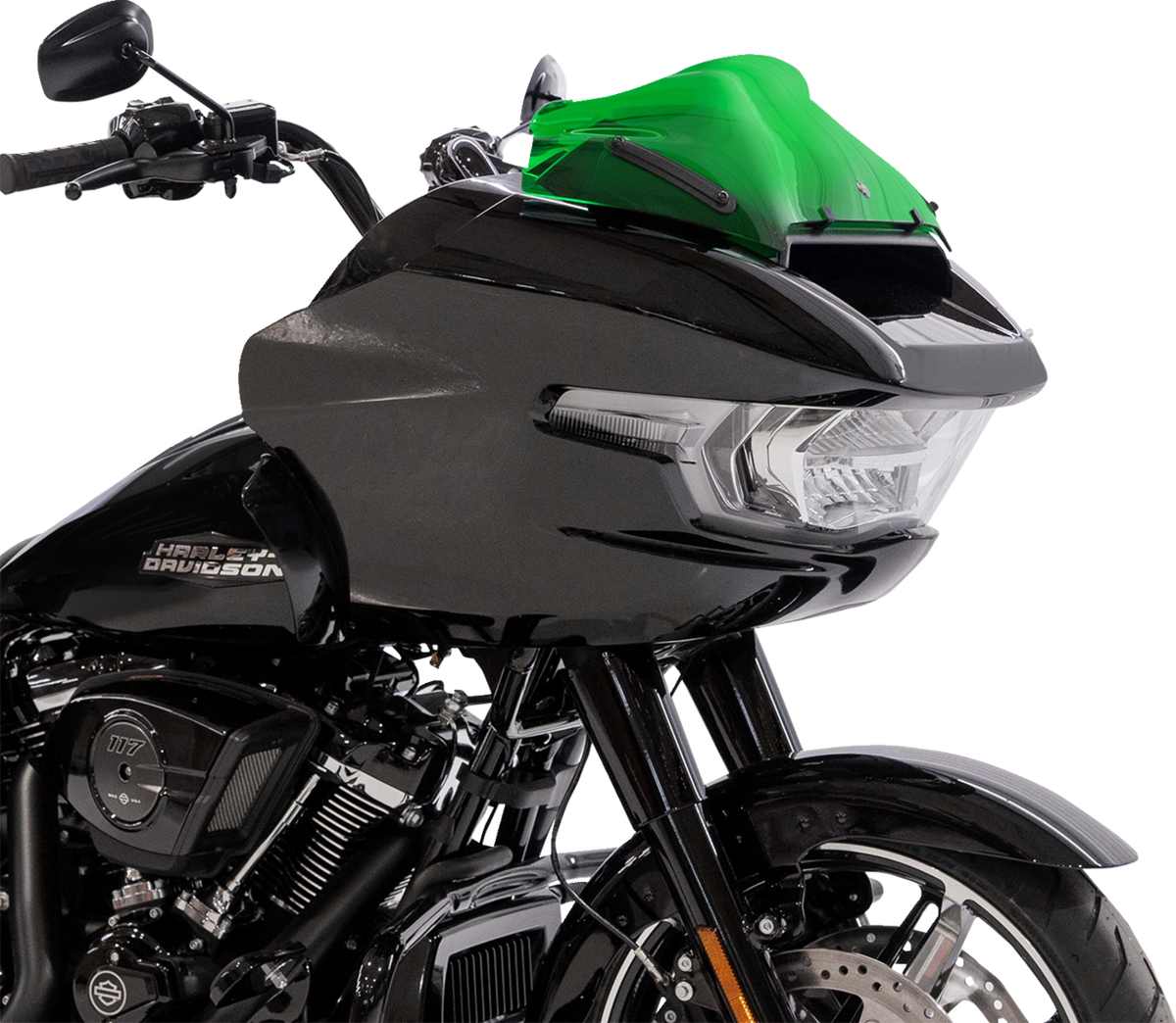 KLOCK WERKS Kolor Flare® Windshield - 8" - Green - '23-'26 FLTRX/FLTRT KWW-01-0758 — image 3