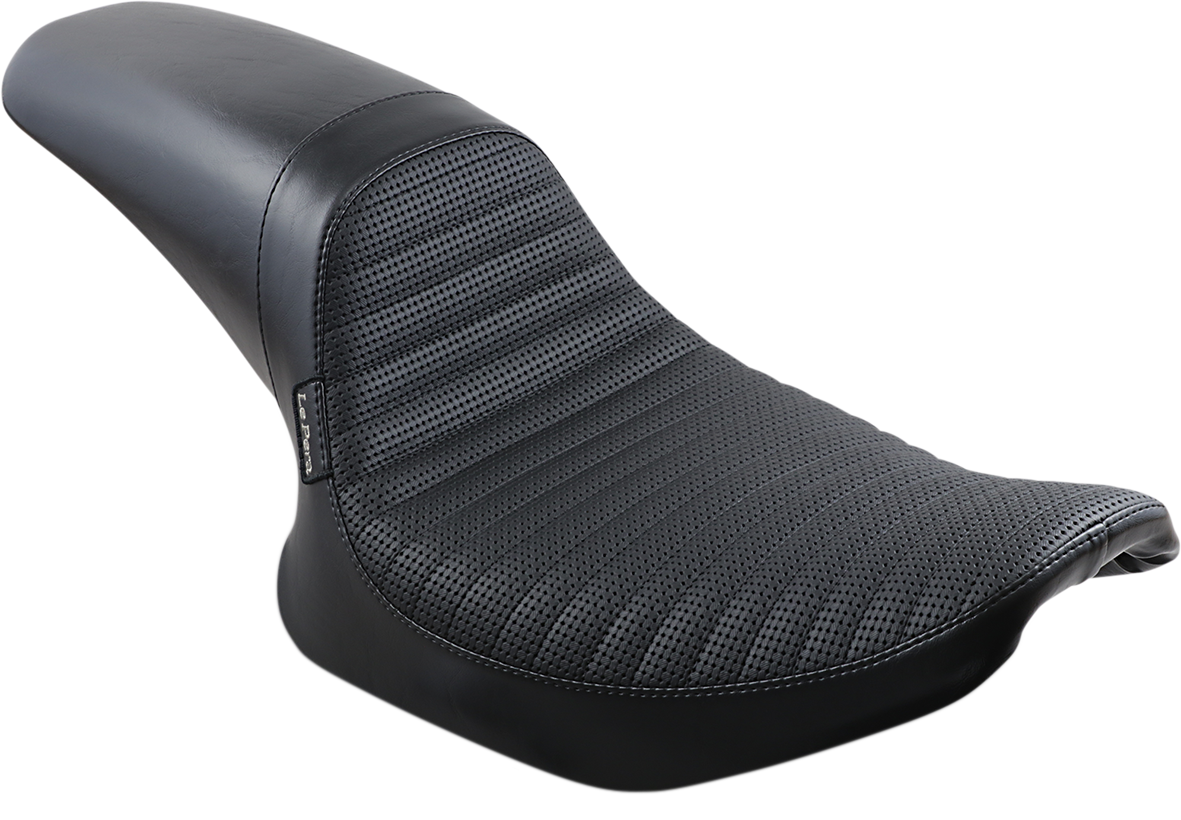 LE PERA Daytona Sport Seat - Basketweave/Pleated - Black - FXR '82-'00 L-541BWPT — image 1