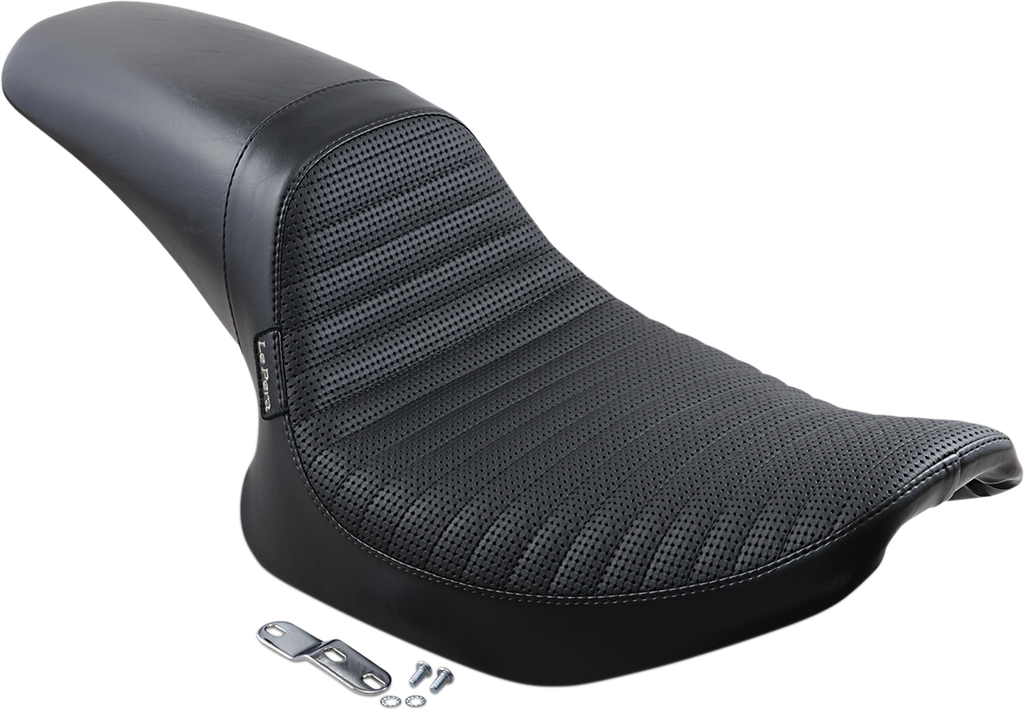 LE PERA Daytona Sport Seat - Basketweave/Pleated - Black - FXR '82-'00 L-541BWPT — image 2