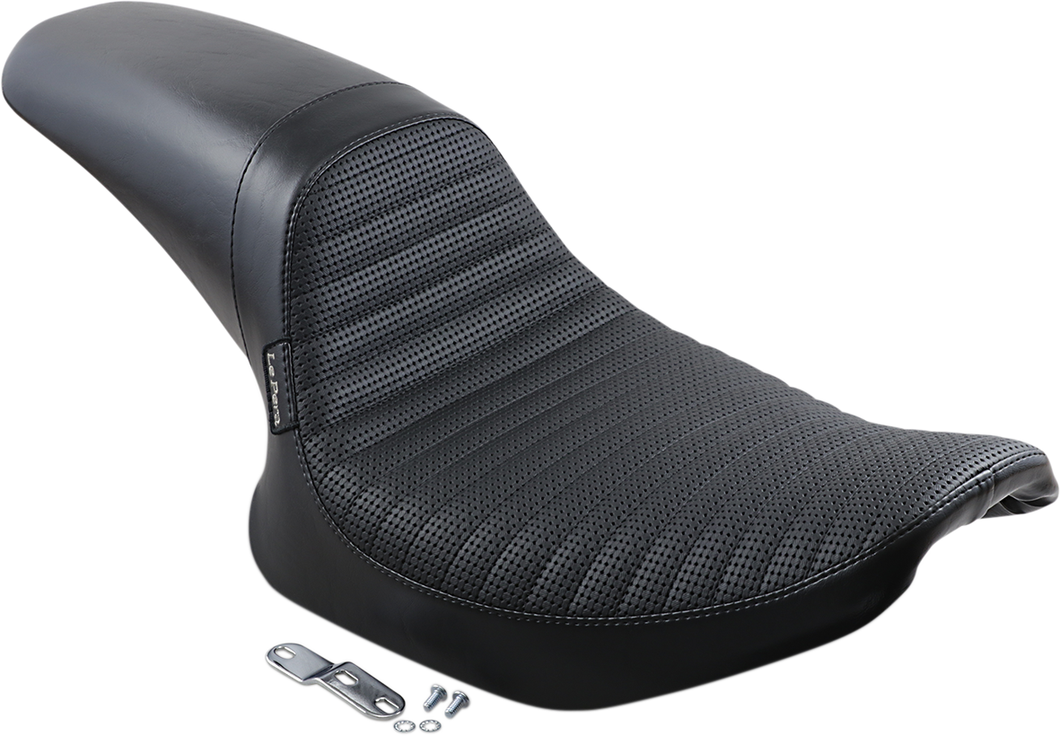 LE PERA Daytona Sport Seat - Basketweave/Pleated - Black - FXR '82-'00 L-541BWPT — image 2
