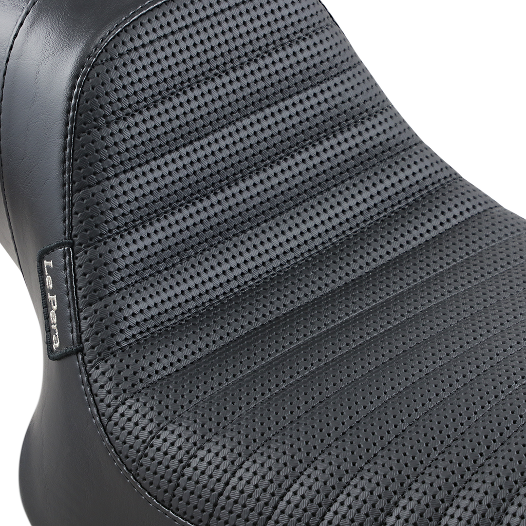 LE PERA Daytona Sport Seat - Basketweave/Pleated - Black - FXR '82-'00 L-541BWPT — image 3