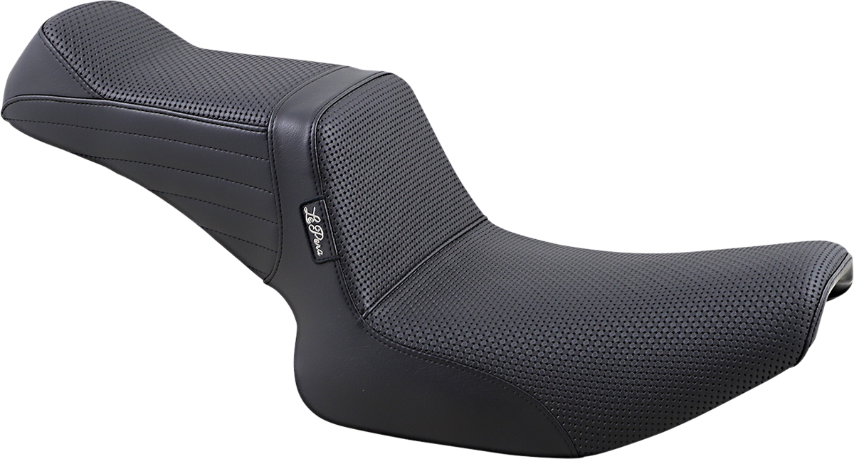 LE PERA Tailwhip Seat - Basketweave - Black - FXR '82-'94 L-588BW — image 1