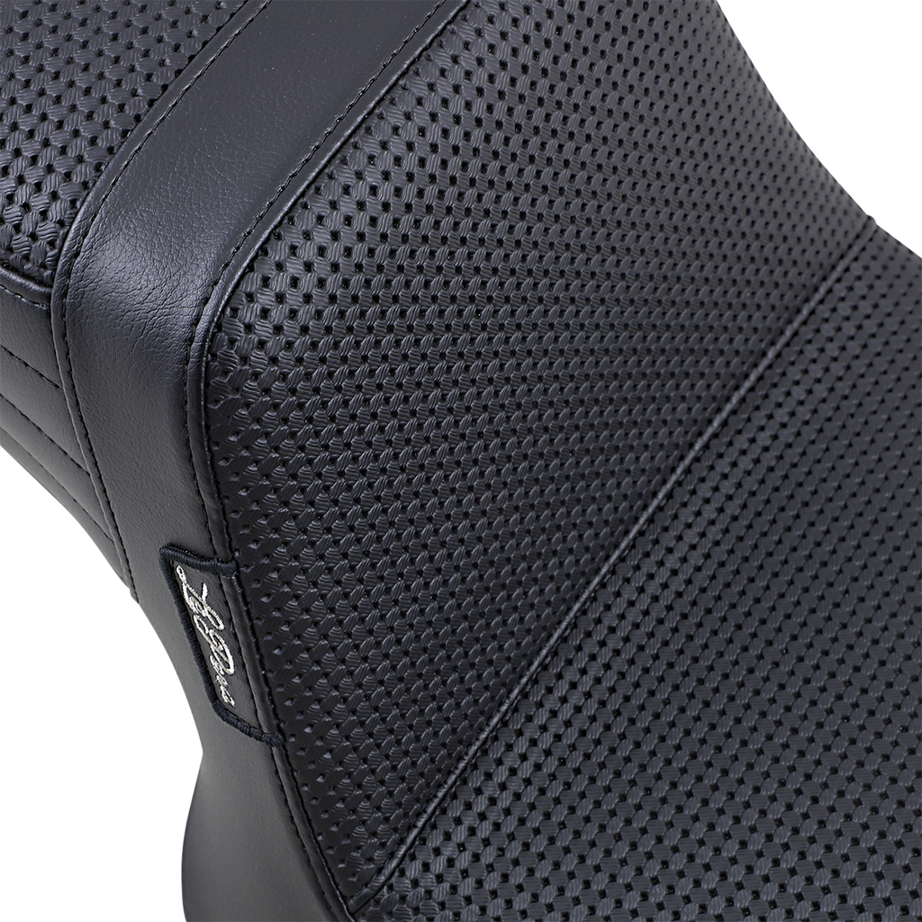 LE PERA Tailwhip Seat - Basketweave - Black - FXR '82-'94 L-588BW — image 2