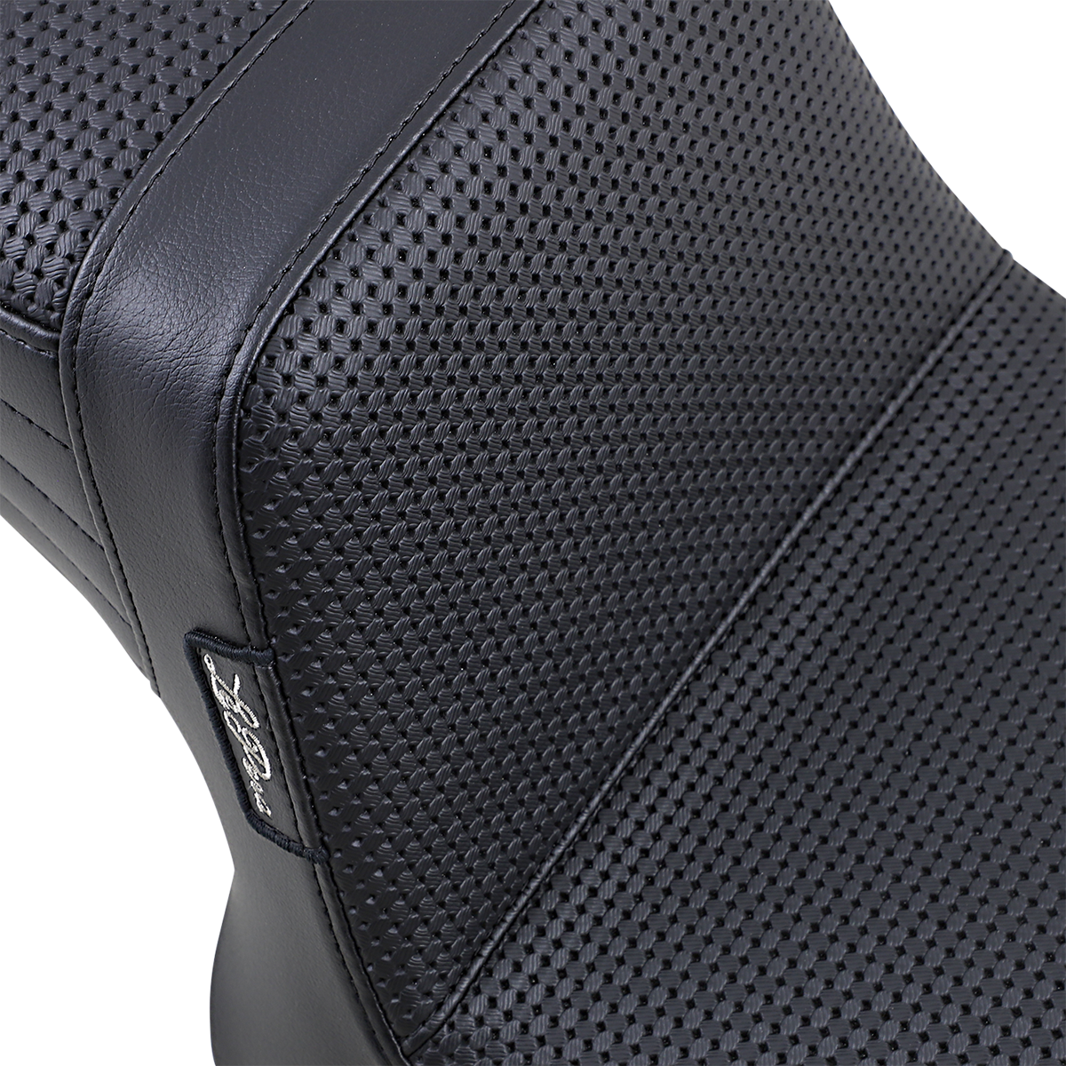 LE PERA Tailwhip Seat - Basketweave - Black - FXR '82-'94 L-588BW — image 2