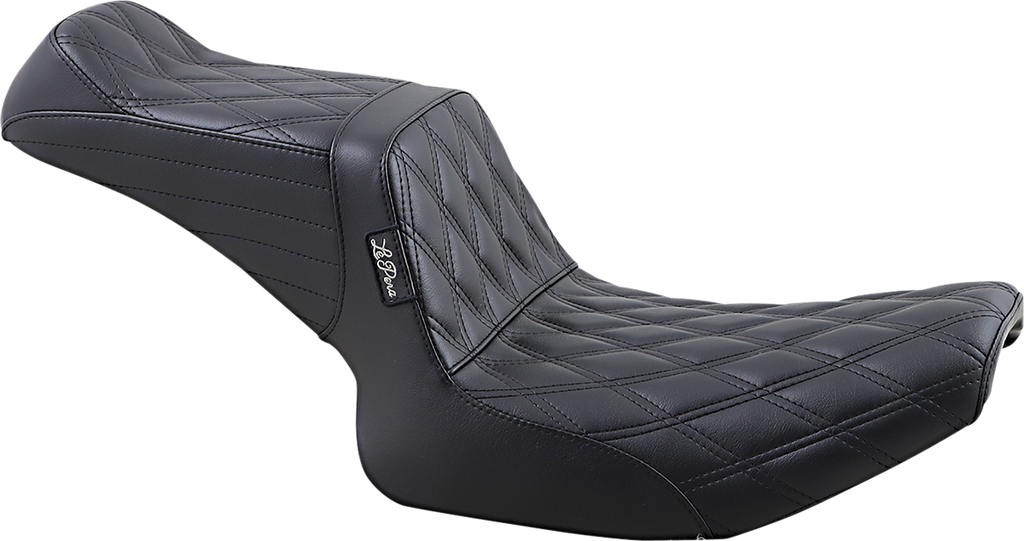 LE PERA Tailwhip Seat - Double Diamond - Black - FXR '82-'94 L-588DD — image 1
