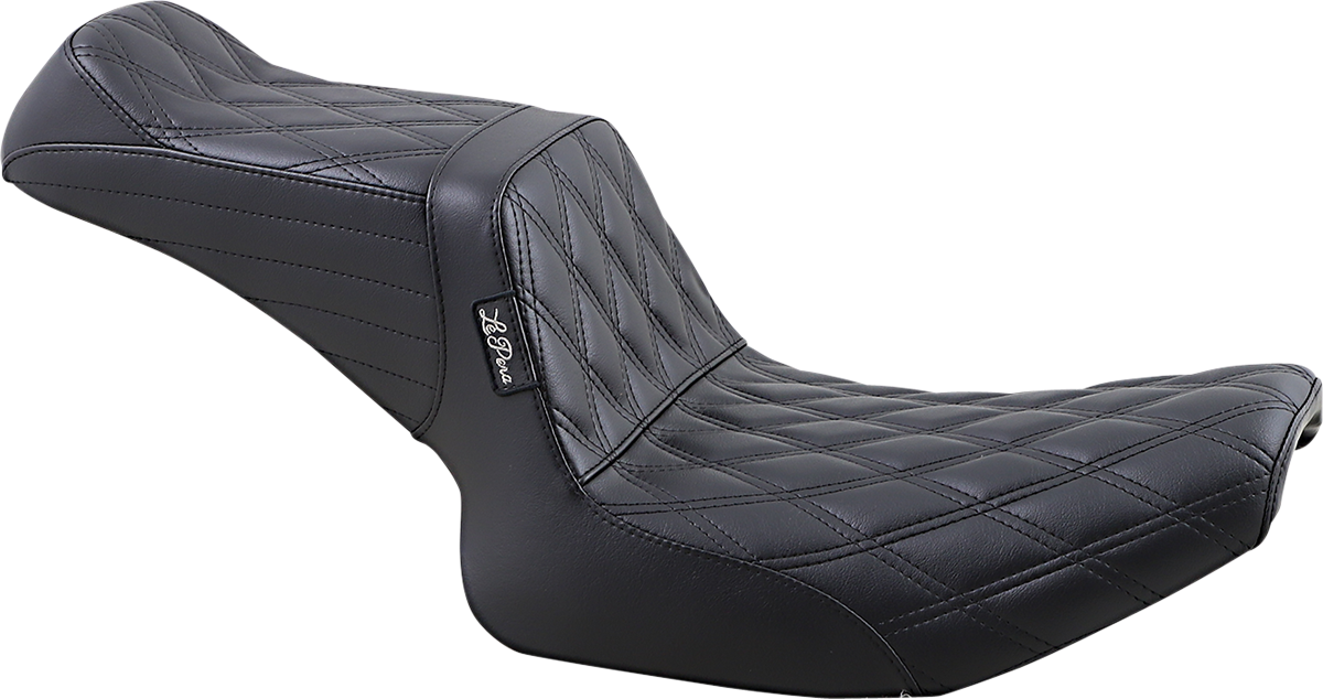 LE PERA Tailwhip Seat - Double Diamond - Black - FXR '82-'94 L-588DD — image 1