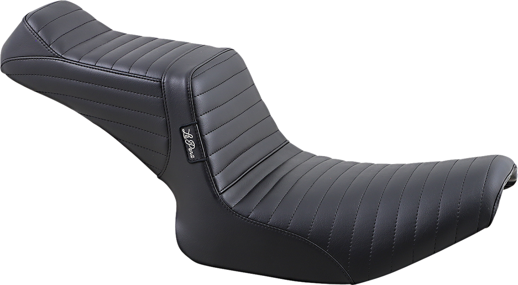 LE PERA Tailwhip Seat - Pleated - Black - FXR '82-'94 L-588PT — image 1