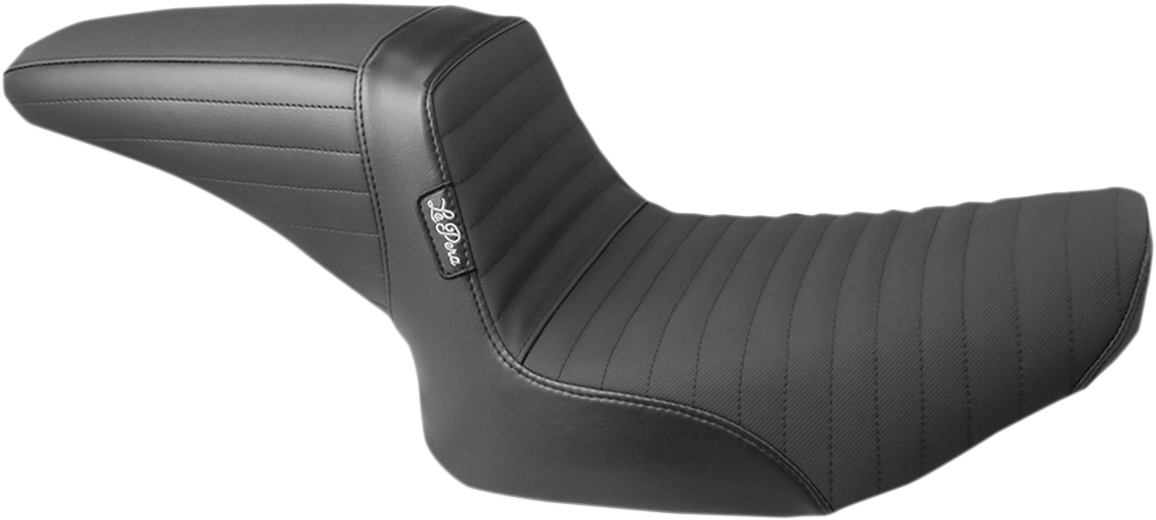 LE PERA Kickflip Seat - Pleated w/ Gripp Tape - Black - FXR '82-'94 L-598PTGP — image 1