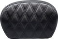 LE PERA Sissy Bar Pad - Large - Vinyl - Double Diamond - Shiny Black L-SBP01DD-SH — image 1