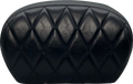 LE PERA Sissy Bar Pad - Large - Vinyl - Single Diamond - Shiny Black L-SBP01DM-SH — image 1